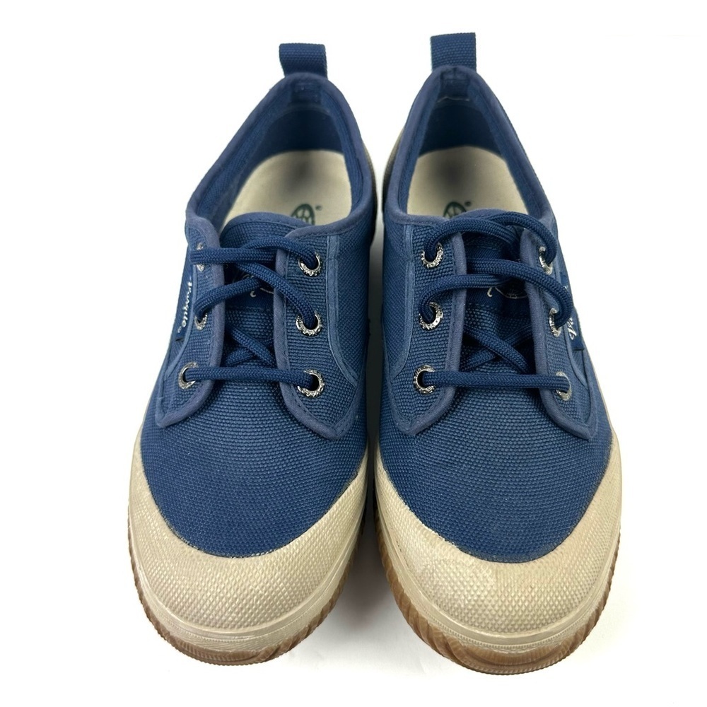Vasque‎ Portage Low Green Trail Hiking Shoes 7.5 Blue Canvas Womens Lace Up